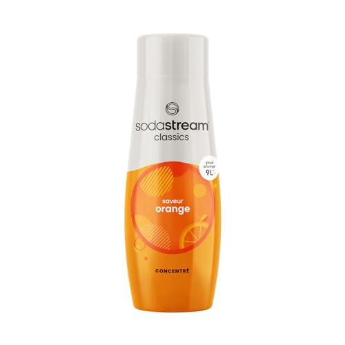 SodaStream Sirup Orange, 1x Flasche ergibt 9 Liter Fertiggetränk, Sekundenschnell zubereitet und immer frisch, 440 ml von SodaStream