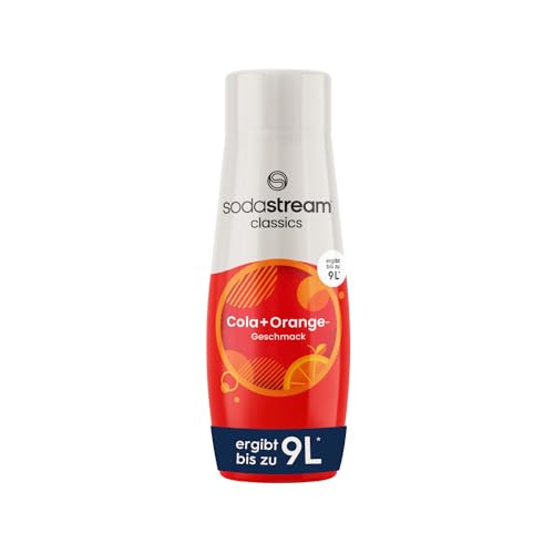 SodaStream Sirup Cola + Orange, 1x Flasche ergibt 9 Liter Fertiggetränk, Sekundenschnell zubereitet und immer frisch, 440 ml von SodaStream