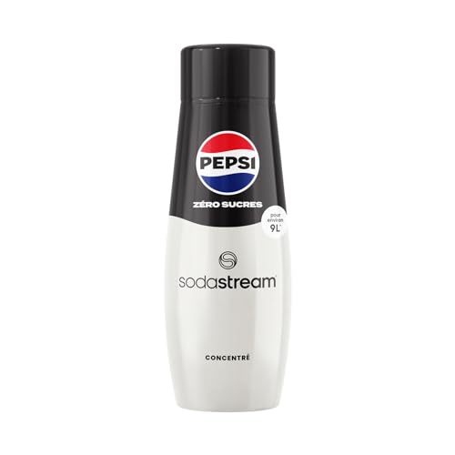 SodaStream Sirup Pepsi Max - 1x Flasche ergibt 9 Liter Fertiggetränk, Sekundenschnell zubereitet und immer frisch, Cola free 440 ml, 6er Pack (6 x 440 ml) von SodaStream