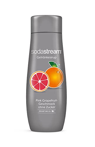 SodaStream Sirup Pink Grapefruit ohne Zucker, 1x Flasche ergibt 9 Liter Fertiggetränk, Sekundenschnell zubereitet und immer frisch, 440 ml von SodaStream