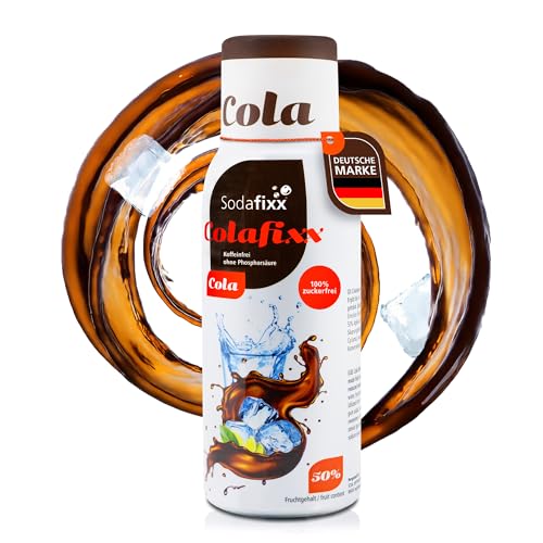 Sodafixx - Fruttifixx Getränke Sirup Cola 500ml - Fruchtsirup für 12L Fertiggetränk zuckerreduziert - Getränkekonzentrat Wasser mit Geschmack - ideal für Sodafixx Wassersprudler & Mixgetränke Sodafixx - Fruttifixx Getränke Sirup Cola 500ml - Fruchtsirup für 12L Fertiggetränk zuckerreduziert - Getränkekonzentrat Wasser mit Geschmack - ideal für Sodafixx Wassersprudler & Mixgetränke von Sodafixx