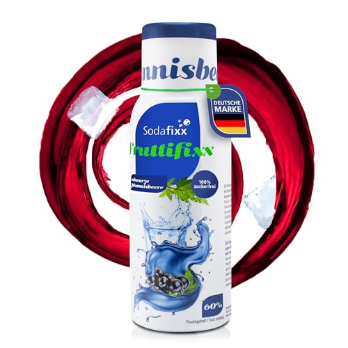 Sodafixx - Fruttifixx Getränke Sirup Schwarze Johannisbeere 500ml - Fruchtsirup für 12L Fertiggetränk zuckerreduziert - Getränkekonzentrat Wasser mit Geschmack - Sodafixx Wassersprudler & Mixgetränke Sodafixx - Fruttifixx Getränke Sirup Schwarze Johannisbeere 500ml - Fruchtsirup für 12L Fertiggetränk zuckerreduziert - Getränkekonzentrat Wasser mit Geschmack - Sodafixx Wassersprudler & Mixgetränke von Sodafixx