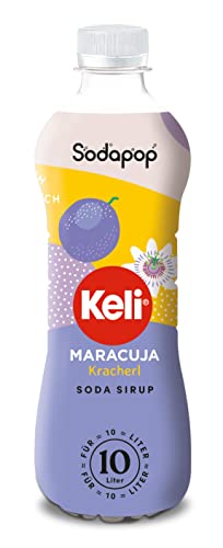 Sodapop Keli Sirup Maracuja, schnell & einfach zubereitet, 1 Flasche ergibt 10 L Fertiggetränk, 500 ml von Sodapop