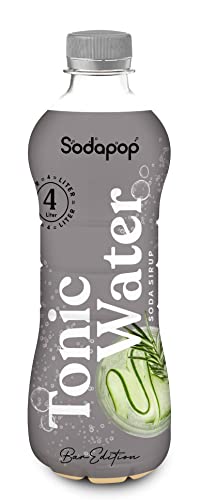 Sodapop Sirup Tonic Water, Bar Edition, schnell & einfach zubereitet, 1 Flasche ergibt 4 L Fertiggetränk, 500 ml von Sodapop