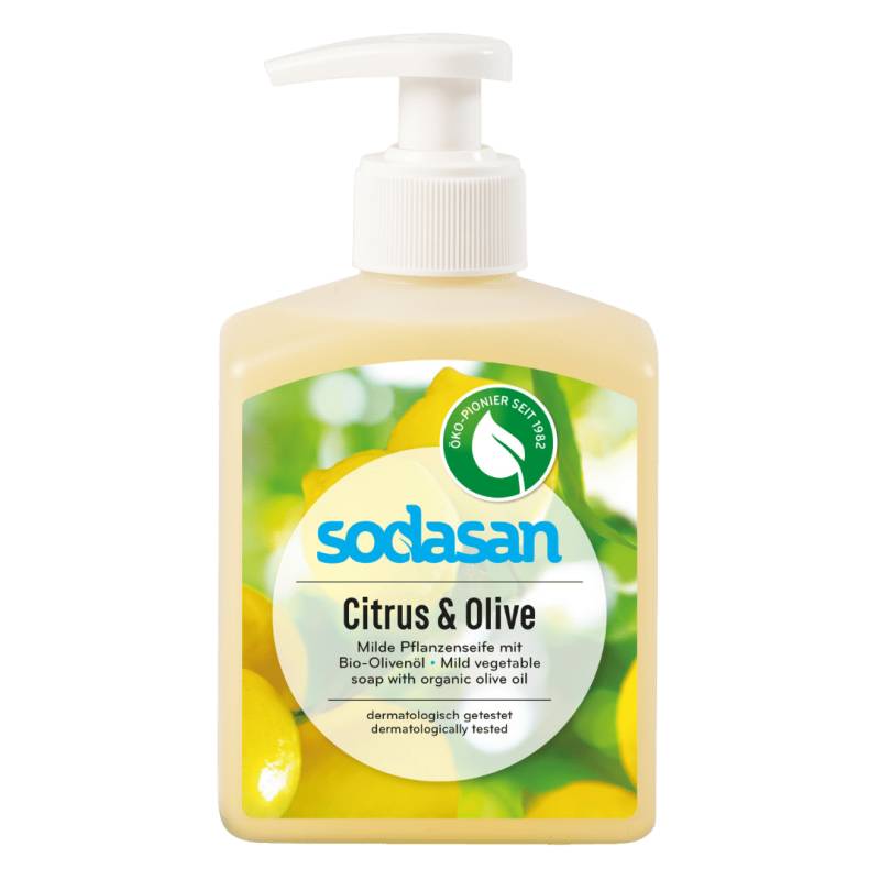 Flüssigseife Citrus & Olive von Sodasan