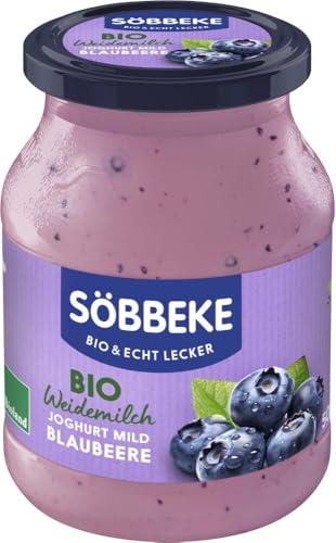 Bio Weidemilch Joghurt Blaubeere 12 x 500 gr von Söbbeke