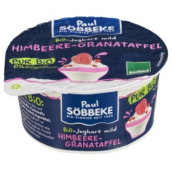 Joghurt mit Himbeere & Granatapfel von Söbbeke
