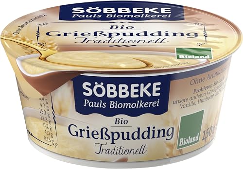 Söbbeke Bio Grießpudding Traditionell (6 x 150 gr) von Söbbeke