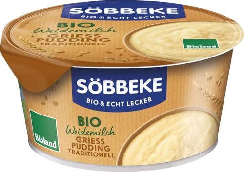 Söbbeke Bio Grießpudding Traditionell (6 x 150 gr) von Söbbeke