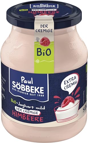 Söbbeke Bio Joghurt mild Himbeere 7,5% Fett (6 x 500 gr) von Söbbeke