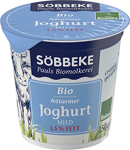 Söbbeke Bio Naturjoghurt mild 1,5 % (6 x 150 gr) von Söbbeke