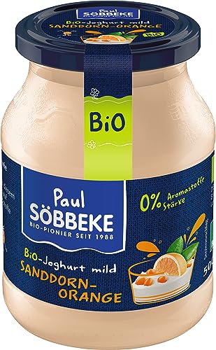 Söbbeke Bio Joghurt mild Sanddorn-Orange (6 x 500 gr) von Söbbeke