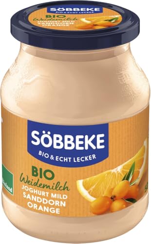 Söbbeke Bio Joghurt mild Sanddorn-Orange (6 x 500 gr) von Söbbeke