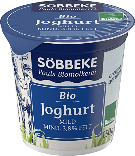 Söbbeke Bio Naturjoghurt mild 3,8 % (6 x 150 gr) von Söbbeke