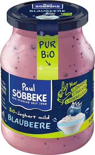 Söbbeke Pur Bio Joghurt Blaubeere (6 x 500 gr) von Söbbeke