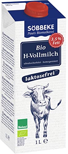 Söbbeke H-Bio-Vollmilch laktosefrei (1 x 1 l) von Söbbeke