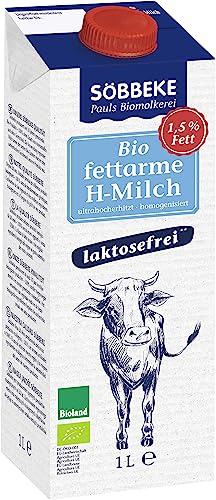 Söbbeke haltbare fettarme Bio-Milch laktosefrei (2 x 1 l) von Söbbeke