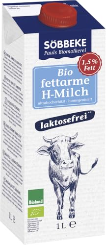 Söbbeke haltbare fettarme Bio-Milch laktosefrei (2 x 1 l) von Söbbeke