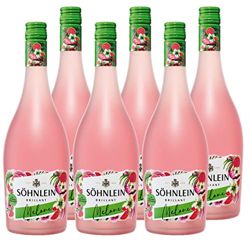 Söhnlein Brillant Melone Flamingo (6 x 0,75 l) halbtrockene und fruchtige Alternative zu Sekt; angenehm fruchtiger Geschmack mit Aromen der Melone; feinperlig; lebendiges prickeln von SÃhnlein Brillant