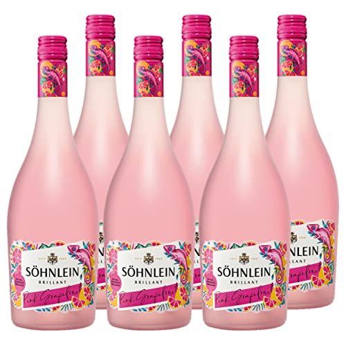 Söhnlein Brillant Sparkling Pink Grapefruit (6 x 0,75 l) fruchtige Alternative zu Sekt und Champagner; Sommerlich; im Geschmack erfrischend und mit fruchtigen Grapefruit Aromen von Söhnlein Brillant