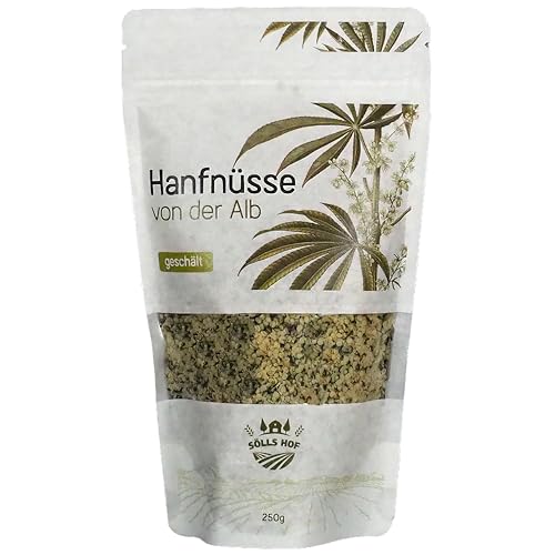 Sölls Hof - Geschälte Hanfnüsse, Hanfsamen - 250 gramm - direkt vom Landwirt aus deutschem Anbau, gesund, Vegan, Eiweiß, Omega-3 und Omega-6 Fettsäuren Sölls Hof - Geschälte Hanfnüsse, Hanfsamen - 250 gramm - direkt vom Landwirt aus deutschem Anbau, gesund, Vegan, Eiweiß, Omega-3 und Omega-6 Fettsäuren von Sölls Hof