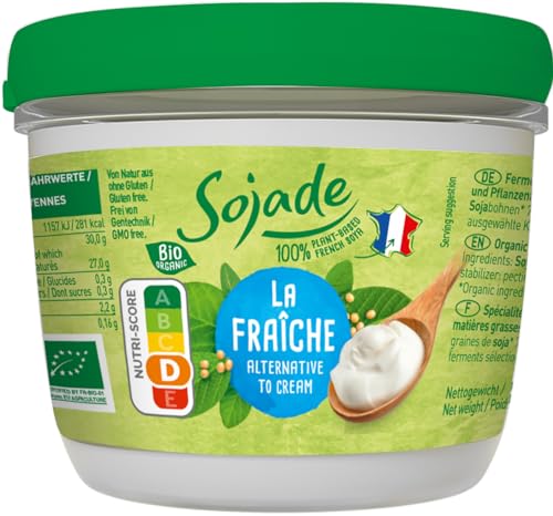 Fermentierte Bio Alternative zu Crème fraîche auf Soja- und Pflanzenfettbasis 12 x 200 gr von Sojade