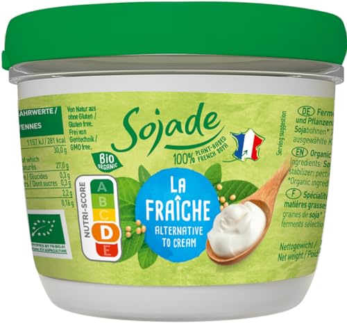 Sojade Fermentierte Bio Alternative zu Crème frache auf Soja- und Pflanzenfettbasis (6 x 200 gr) von Sojade