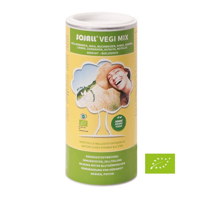 Sojall Vegi Mix 250 g in Bioqualität - Einzigartige Vielfalt an neun gekeimten Zutaten - Vegan - Sojall Pro Natura von Sojall Pro Natura