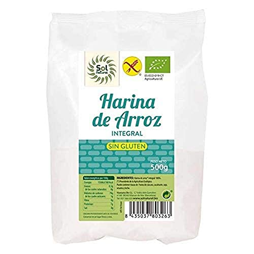 Harina de arroz integral sin gluten bio 500g Sol Natural von SOLNATURAL