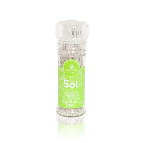 Solana Nin - Meersalz - mit Basilikum - Salzmühle - 1 x 100g von Solana Nin