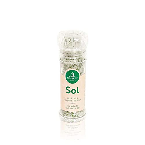 Solana Nin - Meersalz - mit Knoblauch und Petersilie - Salzmühle - 1 x 100g von Solana Nin