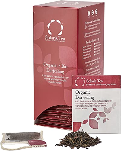 Solaris Tea Bio - Darjeeling, 40 Seidenteebeutel, 1er Pack (1 x 60 g) von Solaris Tea