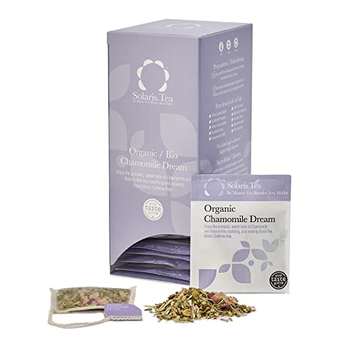 Solaris Tea Bio - Kamillen (Chamomile Dream) Mischung, 40 Seidenteebeutel, 1er Pack (1 x 60 g) von Solaris Tea