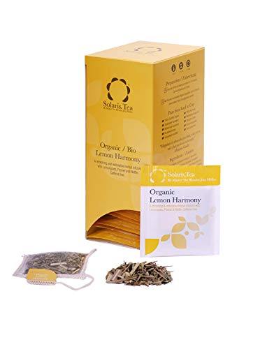 Solaris Tea Bio - Lemon Harmony Kräutertee, 40 genähte Seidenteebeutel, 60 g von Solaris Tea