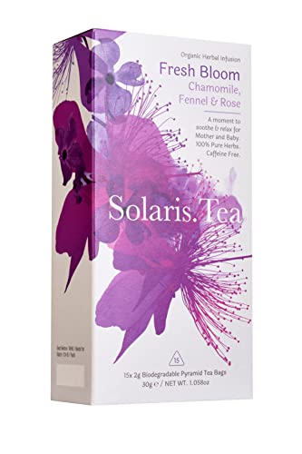 Solaris Tea - FRESH BLOOM | Biologisch abbaubare Pyramiden-Teebeutel | BIO & VEGAN | 15x2g von Solaris Tea