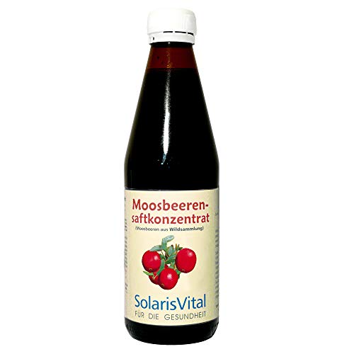 SolarisVital Bio-Moosbeerensaft-Konzentrat, 330 ml, 1 Flasche, 500 ml, 1 Stück von Jlwiy