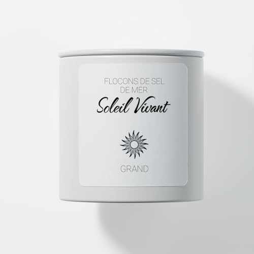 Große Salzflocken von Soleil Vivant, 110g (Weiße Dose) von Soleil Vivant