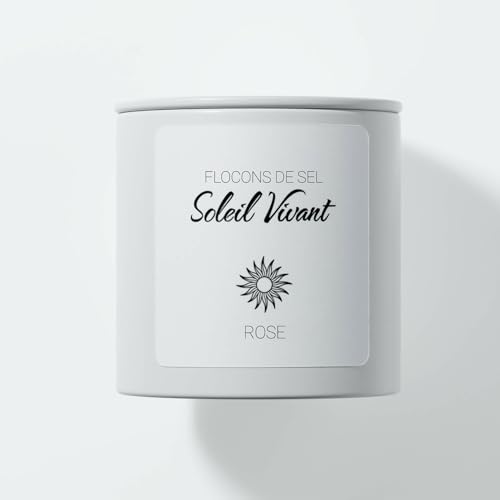 Rosa Salzflocken von Soleil Vivant, 95g (Weiße Dose) von Soleil Vivant