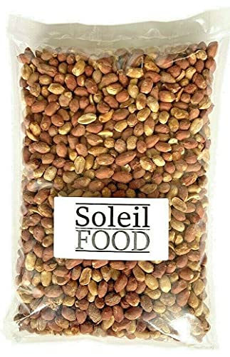 1 kg Erdnüsse geröstet mit Salz Haut Erdnusskerne Nüsse vegan feinste Qualität Soleilfood von SoleilFOOD