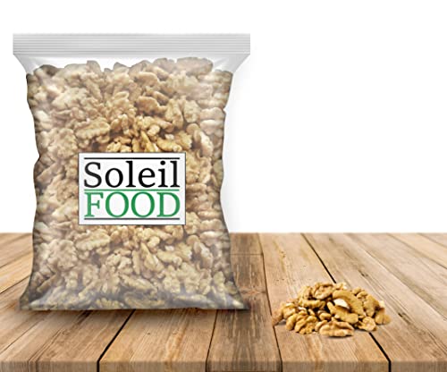 SoleilFOOD 1kg Frische geschälte Walnüsse - Reich an Proteinen und Omega-3-Fettsäuren-Naturbelassen - Vegan-Ideal für Salate und Snacks SoleilFOOD 1kg Frische geschälte Walnüsse - Reich an Proteinen und Omega-3-Fettsäuren-Naturbelassen - Vegan-Ideal für Salate und Snacks von SoleilFOOD