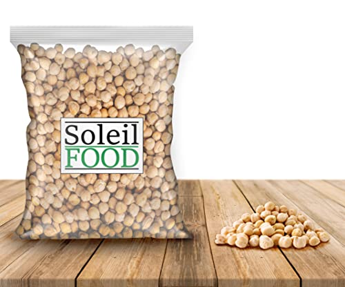 SoleilFOOD 2 kg Kichererbsen getrocknet Hülsenfrüchte feinste Qualität Humus Hummus Gentechnikfrei von SoleilFOOD