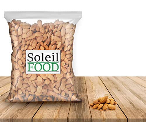 SoleilFOOD Mandeln ganz 1kg Mandel ungeschält Nüsse kalifornische Mandelkerne feinste Qualität von SoleilFOOD