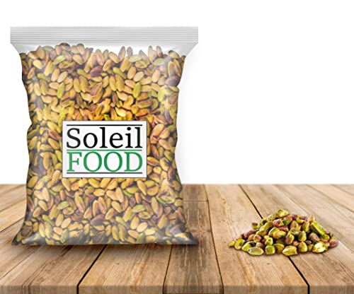 Soleilfood Pistazien ungesalzen geschält ohne Schale 0,5 kg Pistazienkerne feinste Qualität Gentechnikfrei von SoleilFOOD