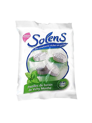 Solens - Solens Pastilles Sans Sucres du Bassin de Vichy Menthe 100g Solens - Solens Pastilles Sans Sucres du Bassin de Vichy Menthe 100g von Solens