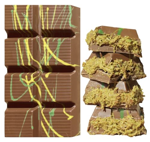 PREMIUM XL Dubai Schokolade 170gr Pistazie oder Haselnuss Füllung und Kadayif (Engelshaar), verschiedene Sorten DAS ORIGINAL SAFTIG UND CRUNCHY MIT GESCHENKVERPACKUNG von Solo Pelle