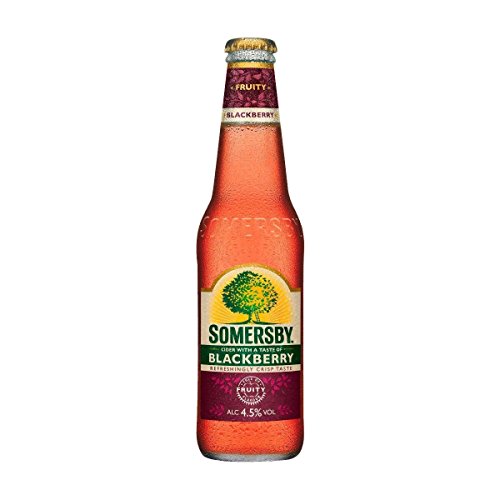 24 Flaschen Somersby Blackberry Cider a 330ml Glas 4,5% Vol. Brombeeraroma von Somersby