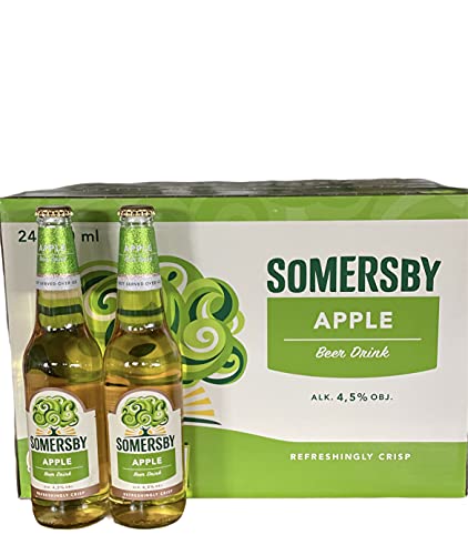 Somersby Bier Apple 12x04 | Flasche Bier Geschenk | Flaschenbier | Erfrischendes Fruchtbier von Somersby