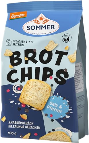 Demeter Brot Chips - Salz & Pfeffer 2 x 100 gr Demeter Brot Chips - Salz & Pfeffer 2 x 100 gr von Sommer & Co.