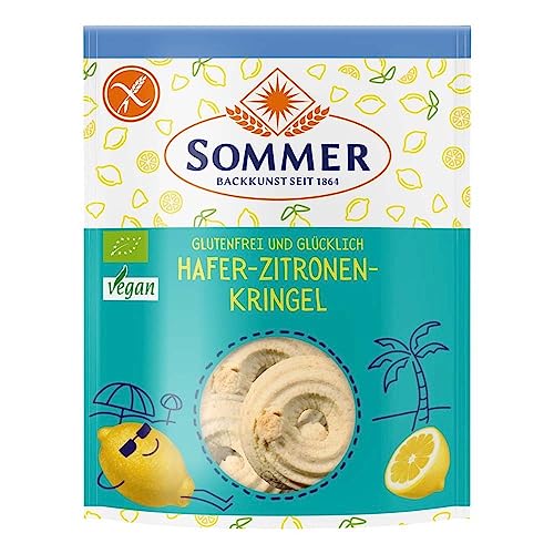 Sommer Glutenfrei und Glücklich, Hafer-Zitronen-Kringel, 100g (6) von ‎Sommer & Co.