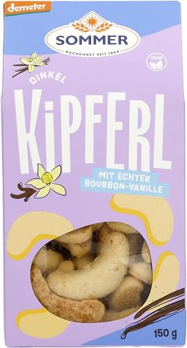 Sommer & Co. Bio Demeter Dinkel Vanille-Kipferl, vegan (6 x 150 gr) von SOMMER CABLE